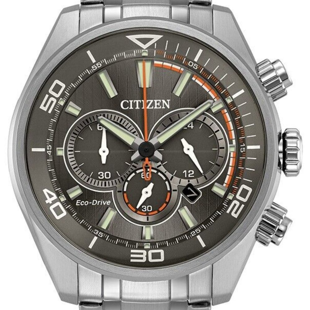 Citizen Men's 45mm Silver Tone Watch